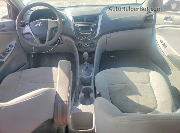 KMHCT4AE1GU060020 2016 HYUNDAI ACCENT White წინა პანელის ხედი