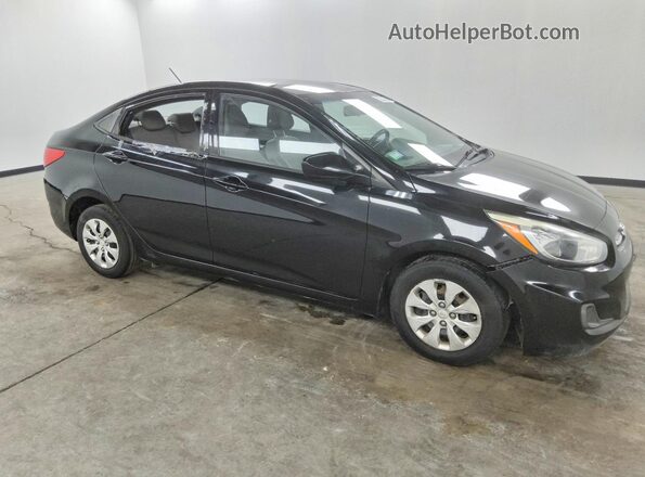 KMHCT4AE1GU060051 2016 HYUNDAI ACCENT Черный Передняя правая четверть