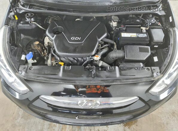 KMHCT4AE1GU060051 2016 HYUNDAI ACCENT Черный Вид задней части салона