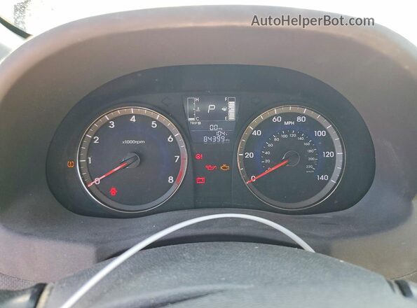 KMHCT4AE1GU110947 2016 HYUNDAI ACCENT Black Vista del cuadro de instrumentos