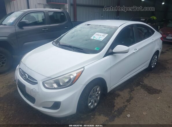 KMHCT4AE1GU111483 2016 HYUNDAI ACCENT Белый Передняя левая четверть