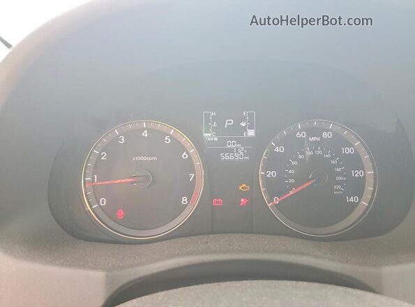 KMHCT4AE1GU120376 2016 HYUNDAI ACCENT Black Instrument cluster view