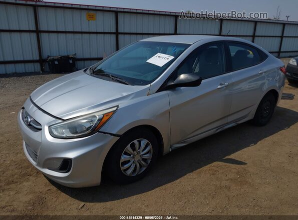 KMHCT4AE1GU981251 2016 HYUNDAI ACCENT Silver Vista tres cuartos delantera izquierda