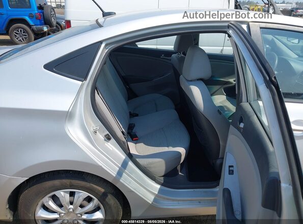 KMHCT4AE1GU981251 2016 HYUNDAI ACCENT Silver Vista de la etiqueta del VIN