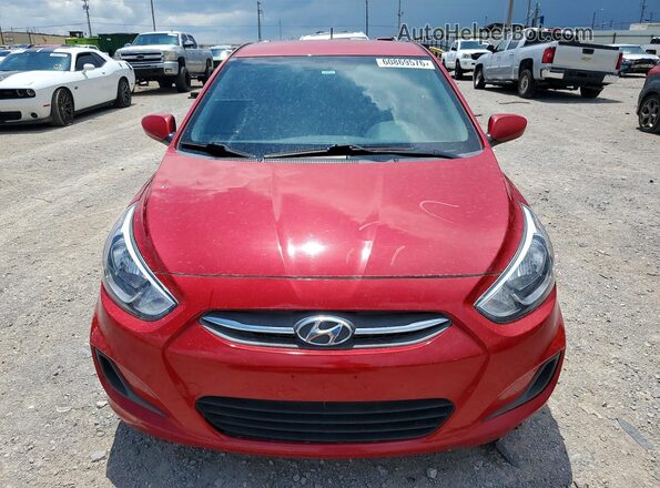 KMHCT4AE1HU185648 2017 HYUNDAI ACCENT Red Դիմացի տեսք