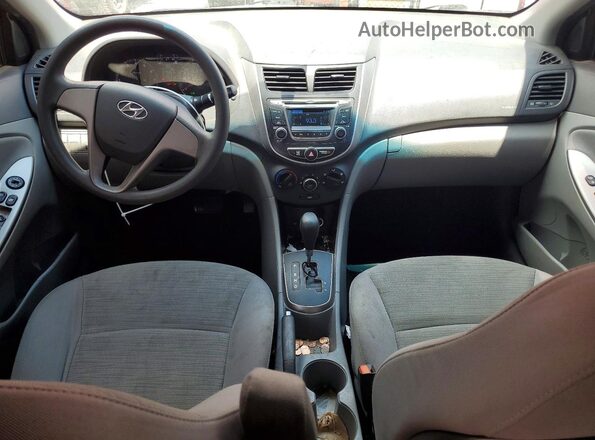KMHCT4AE1HU185648 2017 HYUNDAI ACCENT Red Առջևի վահանակի տեսք