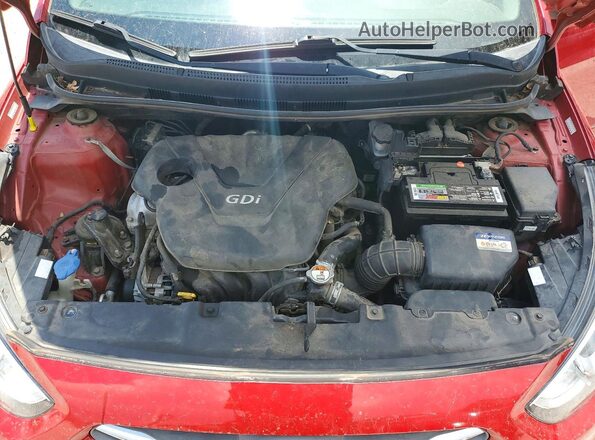 KMHCT4AE1HU185648 2017 HYUNDAI ACCENT Red Սալոնի հետևի տեսք