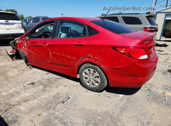 KMHCT4AE1HU187934 2017 HYUNDAI ACCENT Red Задня права чверть