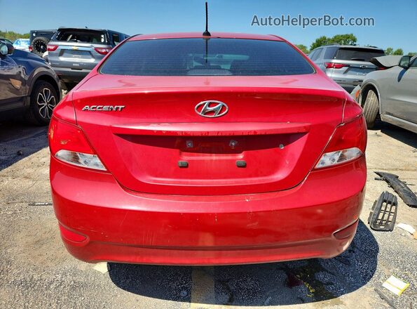 KMHCT4AE1HU187934 2017 HYUNDAI ACCENT Red Вид задніх сидінь