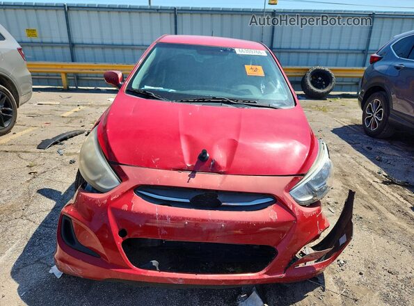 KMHCT4AE1HU187934 2017 HYUNDAI ACCENT Red Вид панелі приладів