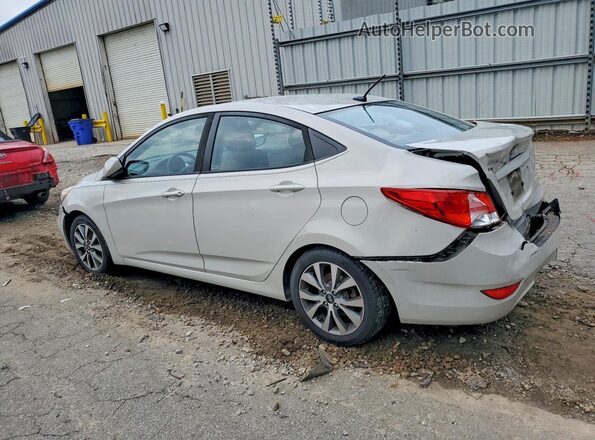 KMHCT4AE1HU264379 2017 HYUNDAI ACCENT Бежевый Задняя левая четверть