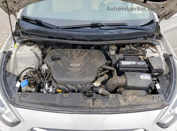 KMHCT4AE1HU264379 2017 HYUNDAI ACCENT Бежевый Вид задней части салона