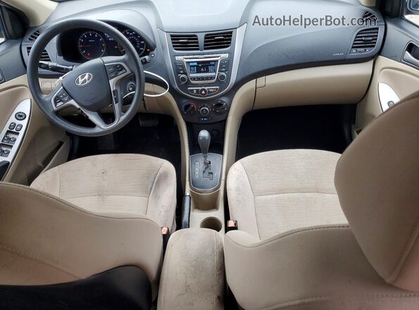 KMHCT4AE1HU264379 2017 HYUNDAI ACCENT Бежевый Вид панели приборов