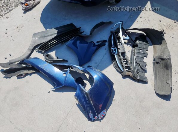 KMHCT4AE1HU311572 2017 HYUNDAI ACCENT Blue ძრავის განყოფილების ხედი