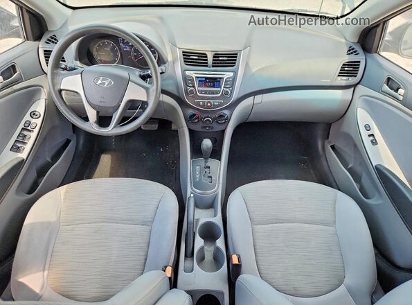 KMHCT4AE2GU021016 2016 HYUNDAI ACCENT Gray Вид панелі приладів