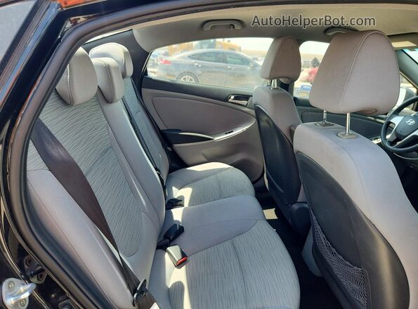 KMHCT4AE2GU021016 2016 HYUNDAI ACCENT Gray Вид задніх сидінь