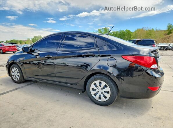 KMHCT4AE2GU066506 2016 HYUNDAI ACCENT Black Задня ліва чверть