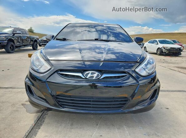 KMHCT4AE2GU066506 2016 HYUNDAI ACCENT Black Вид спереду