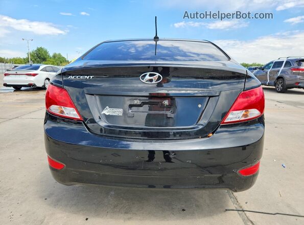 KMHCT4AE2GU066506 2016 HYUNDAI ACCENT Black Вид ззаду