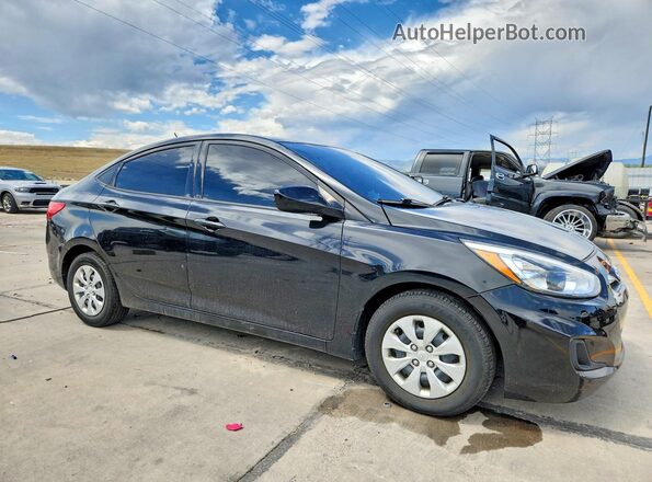 KMHCT4AE2GU066506 2016 HYUNDAI ACCENT Black Передня права чверть