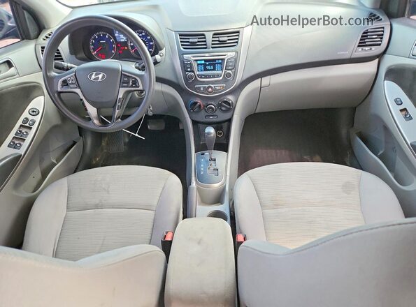 KMHCT4AE2GU066506 2016 HYUNDAI ACCENT Black Вид панелі приладів