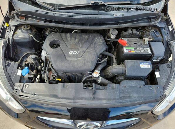 KMHCT4AE2GU066506 2016 HYUNDAI ACCENT Black Вид задньої частини салону