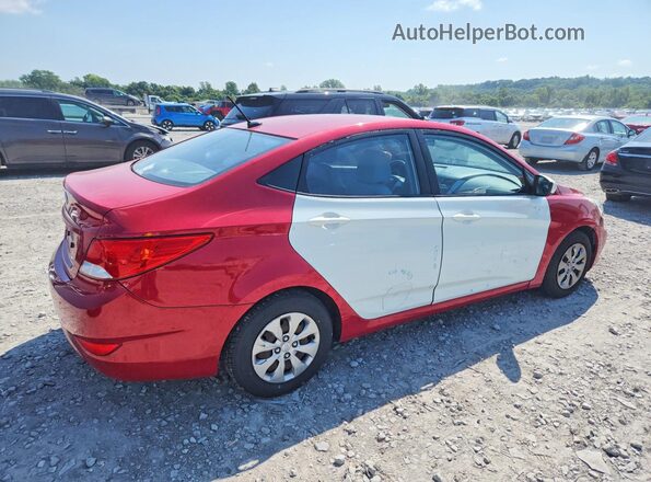 KMHCT4AE2GU089641 2016 HYUNDAI ACCENT Красный Задняя правая четверть