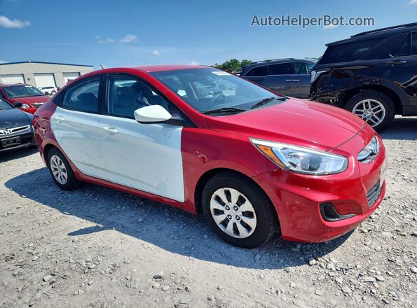 KMHCT4AE2GU089641 2016 HYUNDAI ACCENT Красный Передняя правая четверть