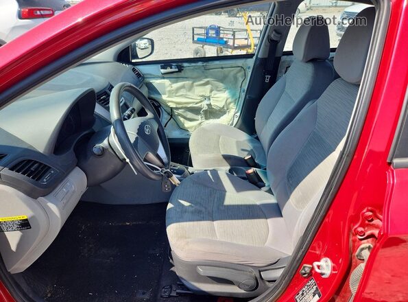 KMHCT4AE2GU089641 2016 HYUNDAI ACCENT Красный Вид салона спереди