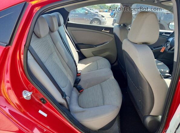 KMHCT4AE2GU089641 2016 HYUNDAI ACCENT Красный Вид задних сидений