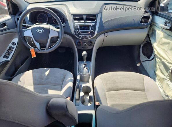 KMHCT4AE2GU089641 2016 HYUNDAI ACCENT Красный Вид панели приборов