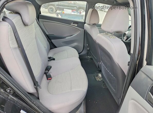 KMHCT4AE2GU117700 2016 HYUNDAI ACCENT Black Вид задніх сидінь