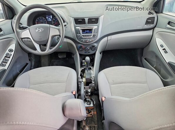KMHCT4AE2GU117700 2016 HYUNDAI ACCENT Black Вид панелі приладів