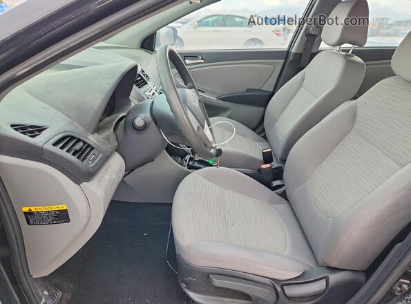 KMHCT4AE2GU117700 2016 HYUNDAI ACCENT Black Вид салону спереду