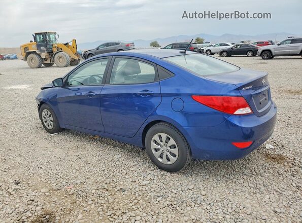 KMHCT4AE2GU963499 2016 HYUNDAI ACCENT Blue Հետևի ձախ