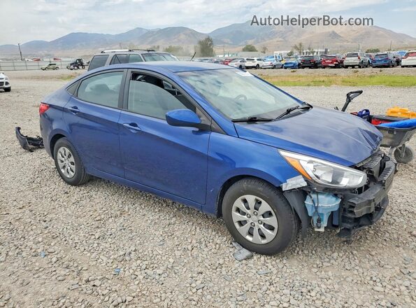 KMHCT4AE2GU963499 2016 HYUNDAI ACCENT Blue Առջևի աջ