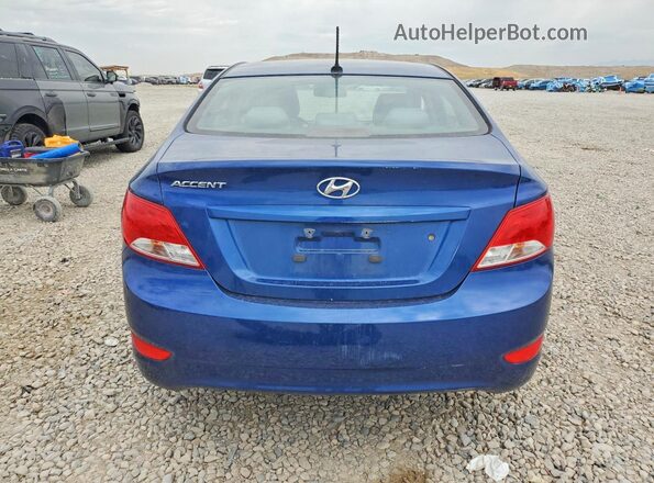 KMHCT4AE2GU963499 2016 HYUNDAI ACCENT Blue Հետևի տեսք