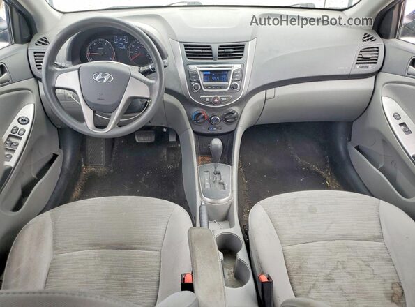 KMHCT4AE2GU963499 2016 HYUNDAI ACCENT Blue Առջևի վահանակի տեսք