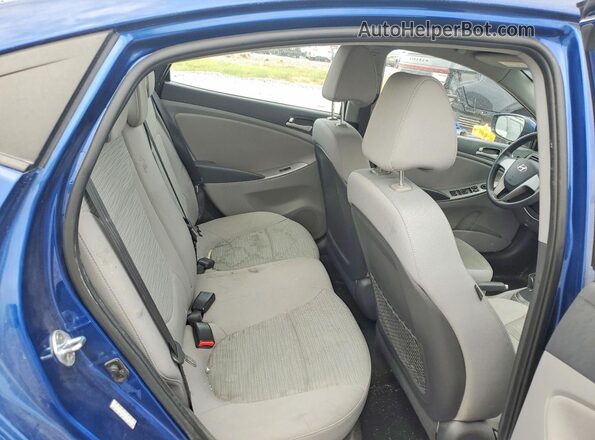 KMHCT4AE2GU963499 2016 HYUNDAI ACCENT Blue Հետևի նստատեղերի տեսք