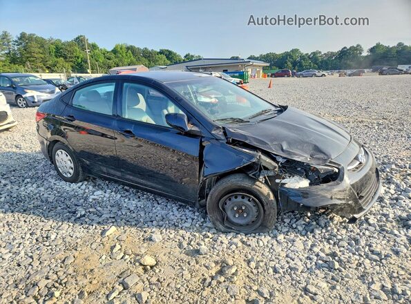 KMHCT4AE2HU176022 2017 HYUNDAI ACCENT Black Przód prawy