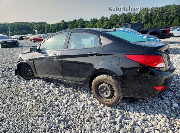 KMHCT4AE2HU176022 2017 HYUNDAI ACCENT Black Tył lewy