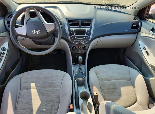 KMHCT4AE2HU308700 2017 HYUNDAI ACCENT Blue Առջևի վահանակի տեսք