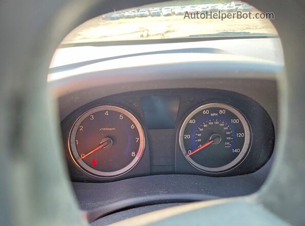 KMHCT4AE2HU308700 2017 HYUNDAI ACCENT Blue Սարքավորումների վահանակի տեսք