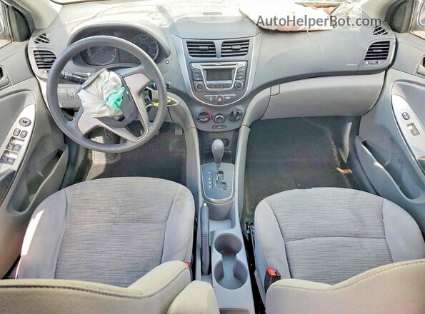 KMHCT4AE2HU334665 2017 HYUNDAI ACCENT White Вид панелі приладів