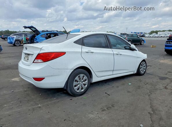 KMHCT4AE2HU334665 2017 HYUNDAI ACCENT White Задня права чверть