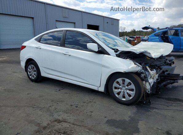 KMHCT4AE2HU334665 2017 HYUNDAI ACCENT White Передня права чверть