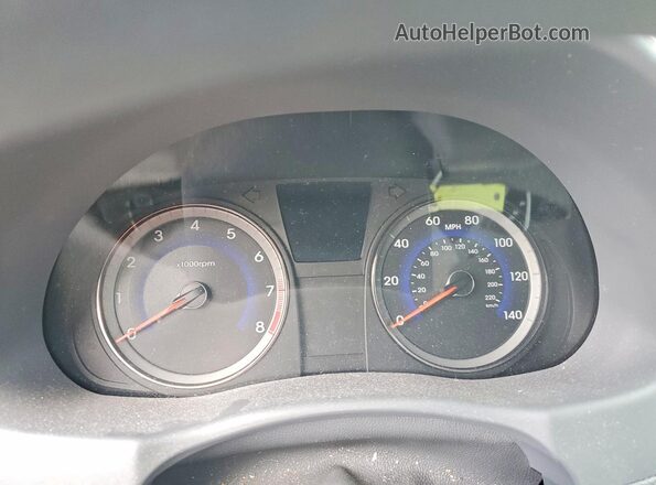 KMHCT4AE2HU334665 2017 HYUNDAI ACCENT White Вид щитка приладів
