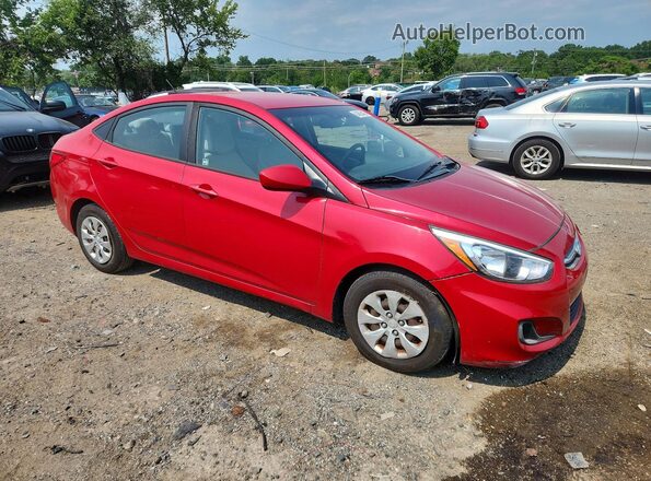 KMHCT4AE2HU345598 2017 HYUNDAI ACCENT Red Przód prawy