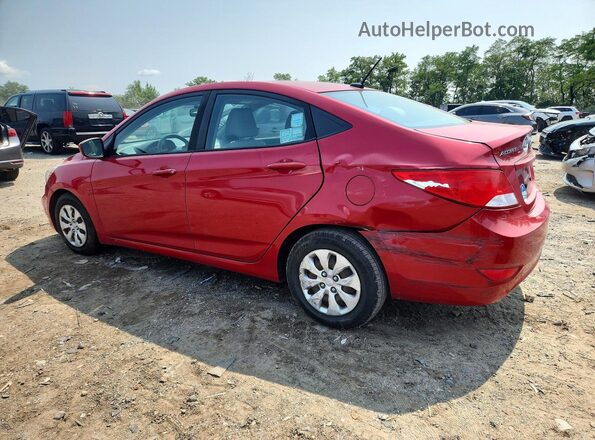 KMHCT4AE2HU345598 2017 HYUNDAI ACCENT Red Tył lewy
