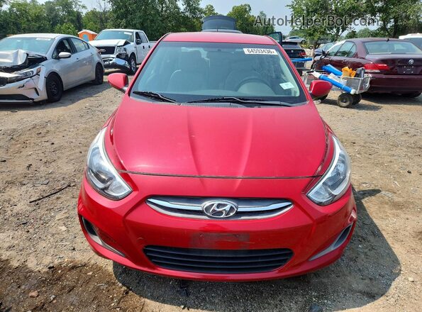 KMHCT4AE2HU345598 2017 HYUNDAI ACCENT Red Widok z przodu